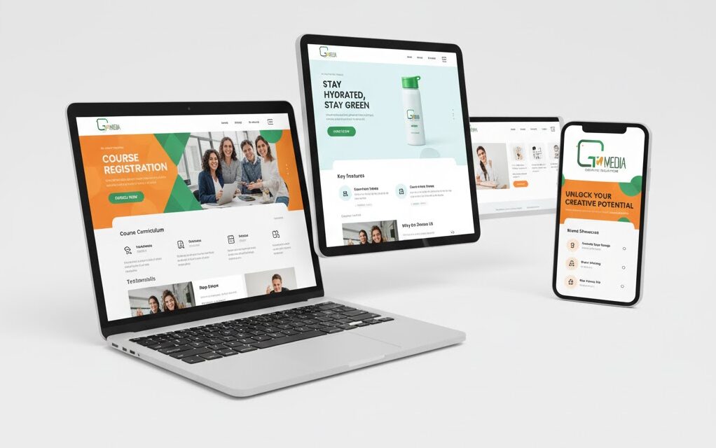 Mẫu landing page thực tế được thiết kế