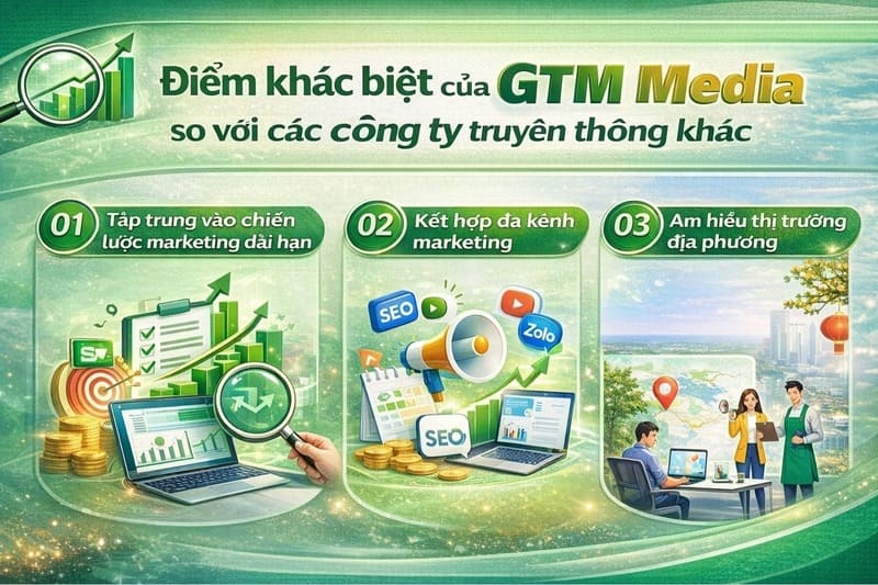 Điểm khác biệt của GTM Media so với các công ty truyền thông khác