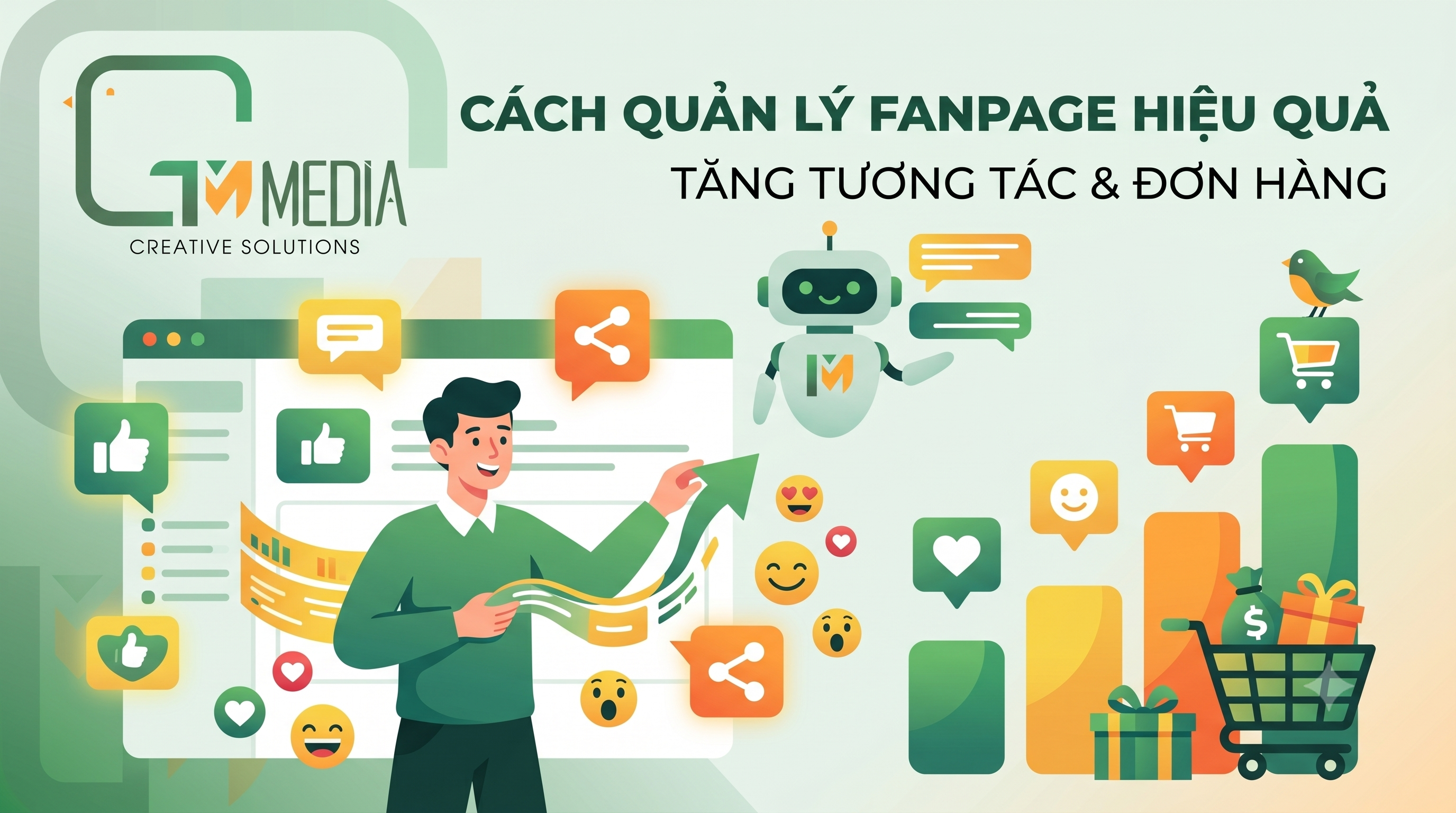 Cách quản lý fanpage hiệu quả tăng tương tác và đơn hàng- tiêu đề
