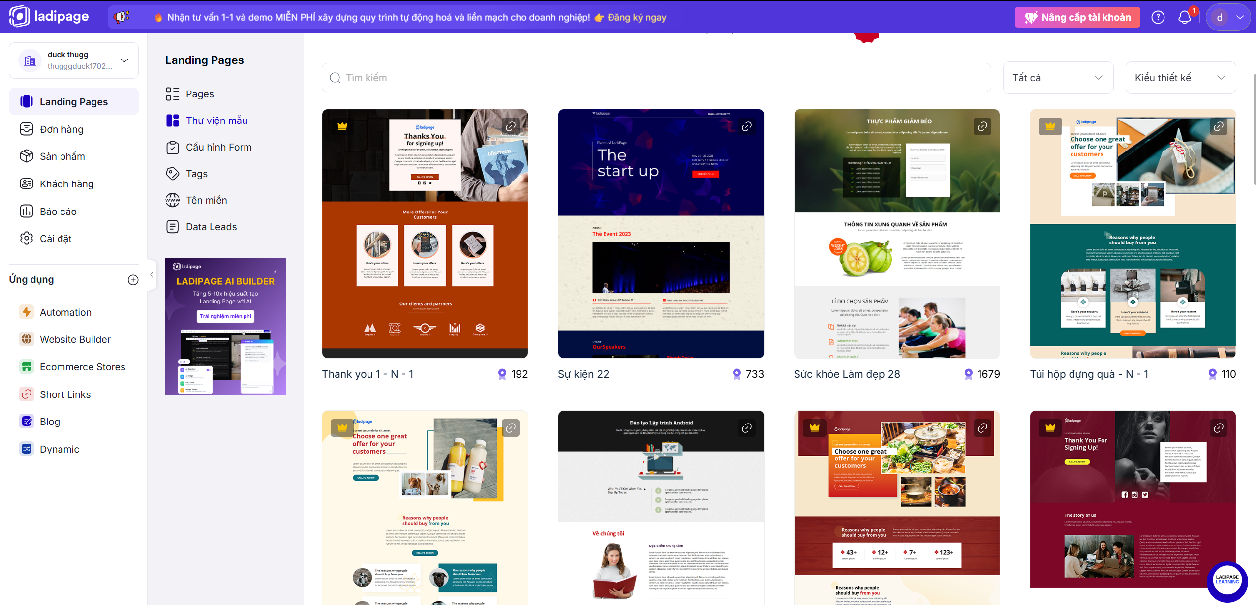 Landing Page là gì Cách thiết kế trang đích tỷ lệ chuyển đổi cao- 1 đăng ký