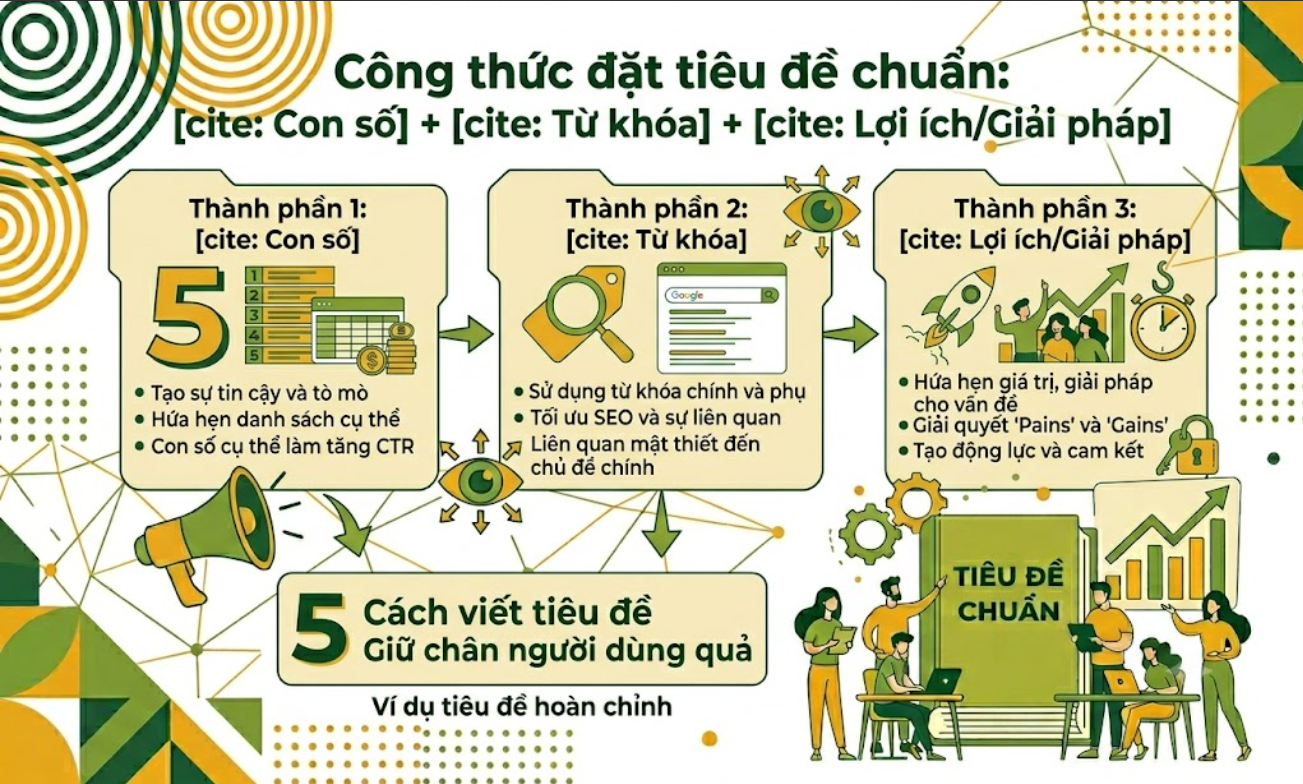 Cách viết tiêu đề chuẩn hóa bí quyết giữ chân người dùng hiệu quả- 1