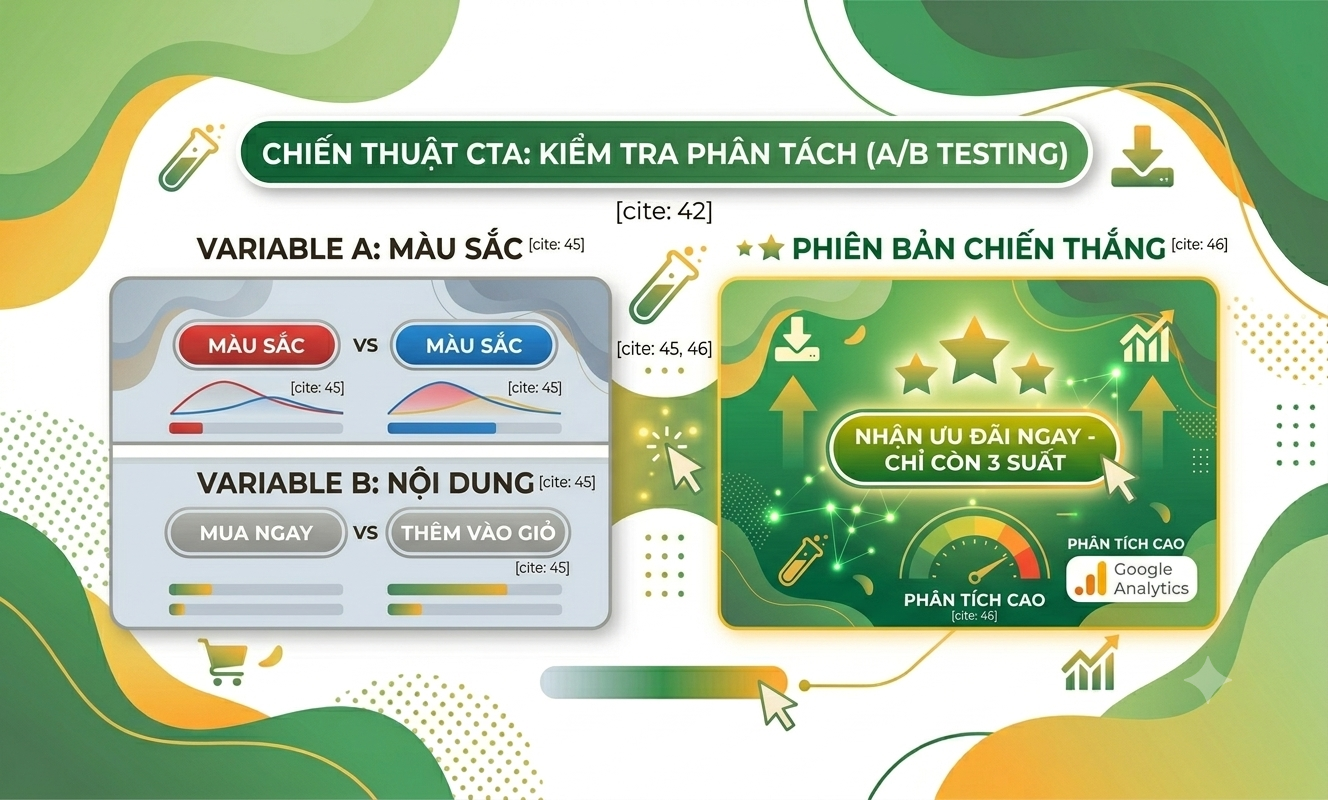 Call to action là gì Cách tối ưu nút kêu gọi hành động ab test