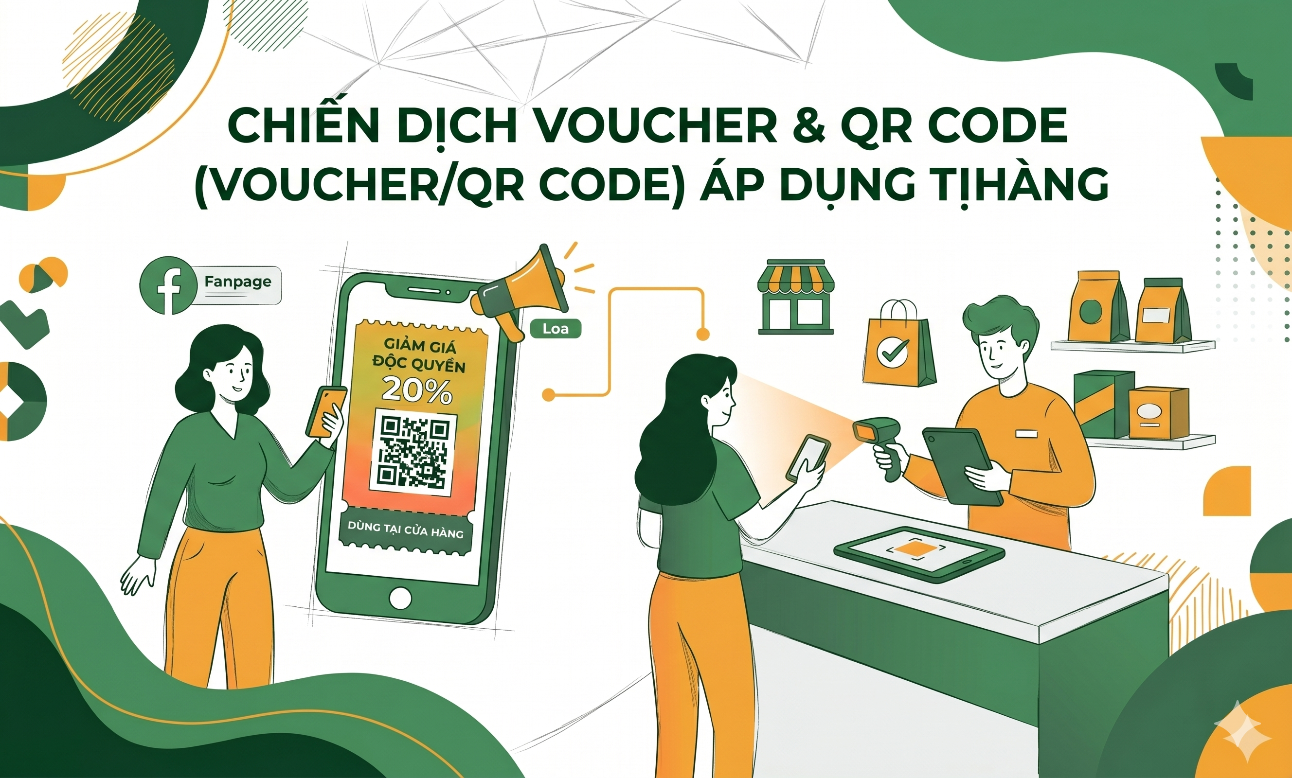 Marketing o2o là gì cách kéo khách từ Fanpage đến trực tiếp cửa hàng- VoucherQR Code